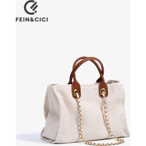 Women designer beach canvas tote bag brand handbag beige large capacity jumbo chain shoulder bag 2021 summer new quality