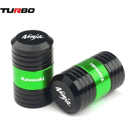For KAWASAKI Ninja 400 650 300 250 250R Ninja H2 ZX14R ZX10R ZX6R Motorcycle Wheel Tire Valve caps CNC Aluminum Airtight Covers