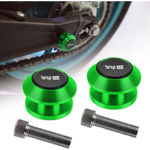 For Kawasaki VERSYS1000 KLE1000 Versys 1000 KLE 1000 2012-2013 Motorcycle 10MM CNC Aluminum Swingarm Spools Stand Screws Slider