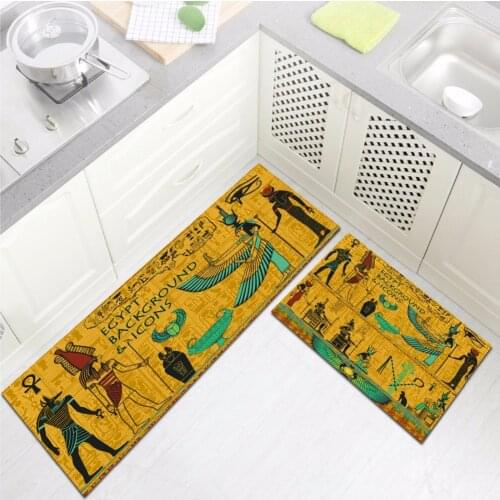 Ancient Egypt Area Home Baby Mat and Rug Living Room Large Crystal Velvet Bathroom Bedroom Kitchen Door Mat Bathroom Mat