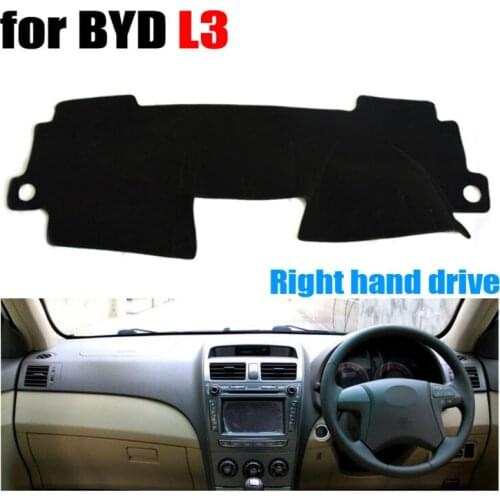 FUWAYDA Car dashboard covers mat for BYD L3 all the years Right hand drive dashmat pad dash cover auto dashboard accessories
