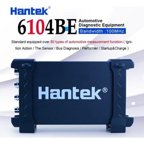 Hantek 6104BE 4 Channels 100MHz Automotive oscilloscope 1Gsa/s Portable USB PC Handheld Digital Osciloscopio Diagnostic-tool