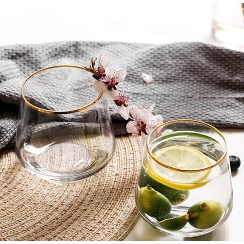 Crystal Creative Whiskey Glass Cup Lead-free Transparent Brandy Wine Cocktail Glasses Milk Juice Home Wedding Bar Drinkware