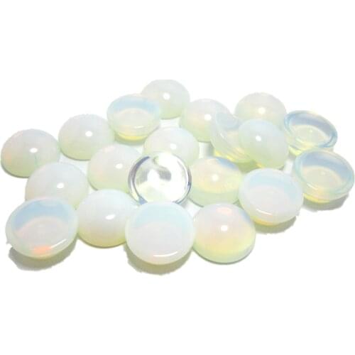 Cabochon Opal flat back Round natural stone 10mm 12mm