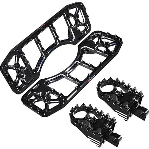 MX Style Billet Aluminum Front And Rear Floorboard Kits Fit For Harley Touring Street Glide FLHX Dyna FLD