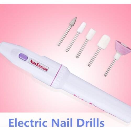 Mini Nail Electric Apparatus for Manicure Gel Varnish Remover Milling Drill Bits Set Polishing Pedicure Machine Cuticle Removal