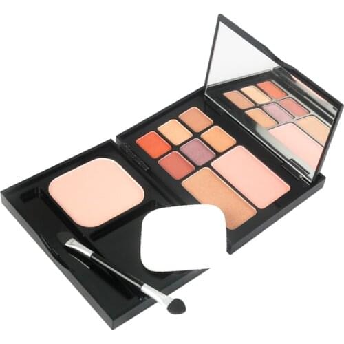 9 Color Make up kit Fashion 9 Color Make up kit Eyeshadow Blush Pressed Compact Palette Make up brush Kit Cosmetics