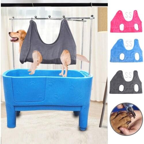 Soft Dog Cat Hammock Helper Harness Cushion Hammocls Restraint Bag Puppy Dog Pet Nail Clip Trimming Bathing Bag Pet Suppllies