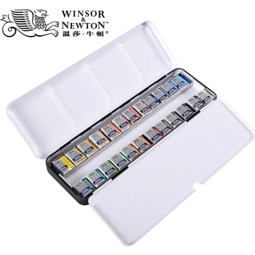 12/12/24 Colors Professional Solid Watercolor Painting Set Half Pans Pigment Set Painting Suit For Art Supplies Windsor Newton