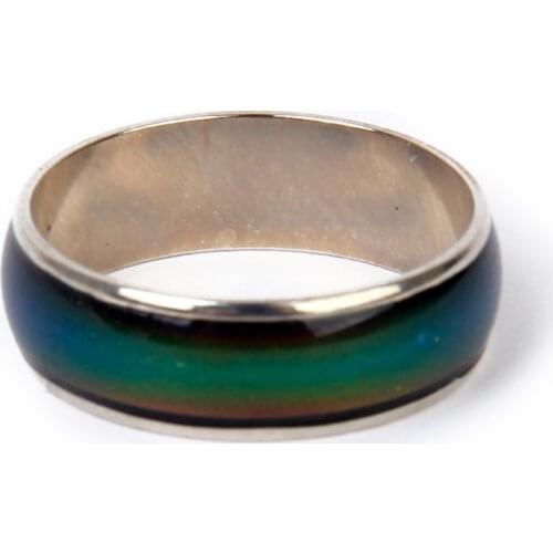 Pack of 5 PCS Kids Children Emotion Feeling Mood Body Temperature Color Changeable Funny Magic Ring Gift US Size 6.5