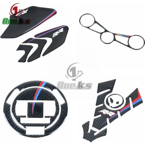For BMW S1000RR 15-2019 Tank Pad Gas Cap Sticker Motorcycle Triple Front End Upper Top Clamp Decal
