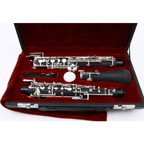 1pcs NEW composite wood Semiautomatic Oboe Silver Plated C Key