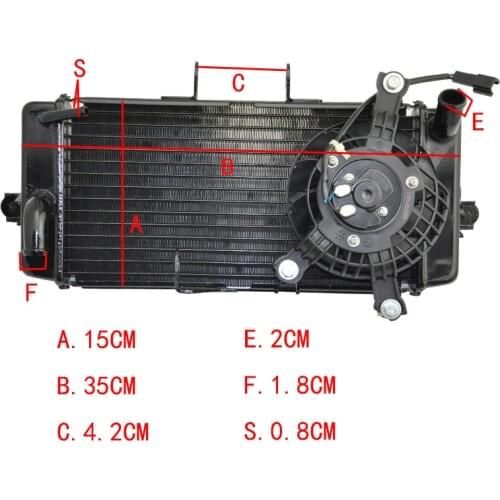 Motorcycle Engine Radiator Aluminium Replace Part Cooling Cooler For Suzuki GW250 2012- 2020 GW 250 GSX250R