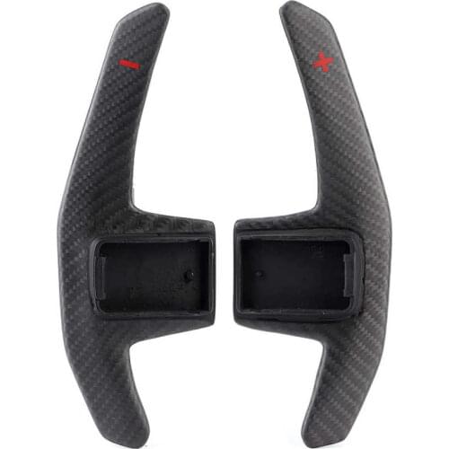 Steering Wheels Extend Length Upgrade Matte Carbon Fiber Paddle Shifters Fit for Nissan GT-R R35 Facelift 2017-2020