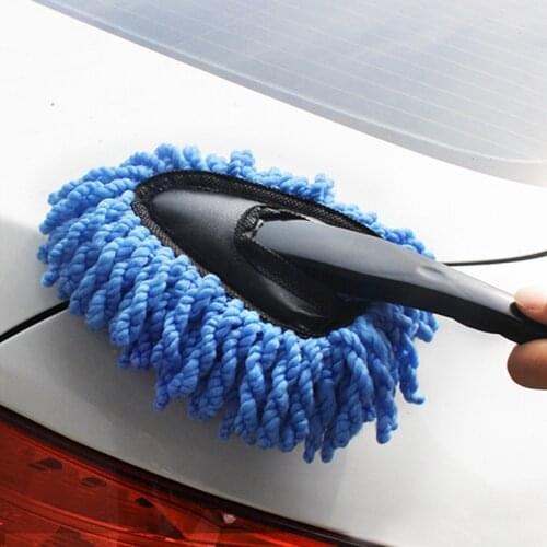 Car Wash Brush Microfiber Dusting Tool Duster Mop for Auto Home Cleaning Gray Car Dusting Brush Microfiber Washing Tool