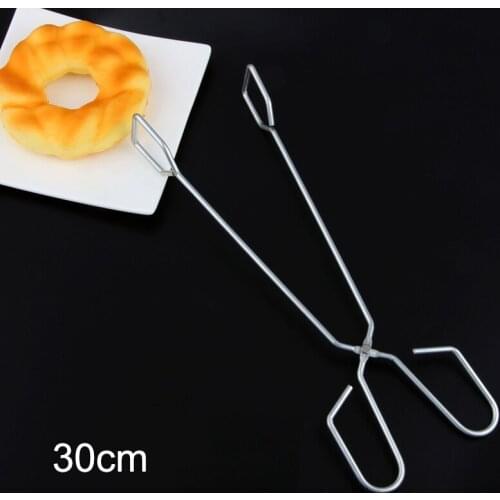 Hot Sale 1 Pcs BBQ Tongs for Grilling Stainless Steel Barbecue Clip Pizza Bread Clamp Cooking Tool Dropship