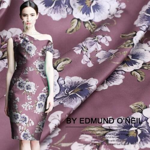 Printed silk stretch satin fabric meter 19mm anti-wrinkle breathable cheongsam dress chinese silk fabric wholesale silk cloth