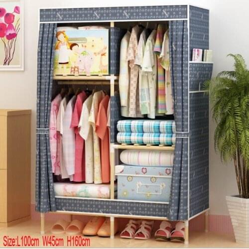 Factory Price Solid Wood Wardrobe length 100 cm