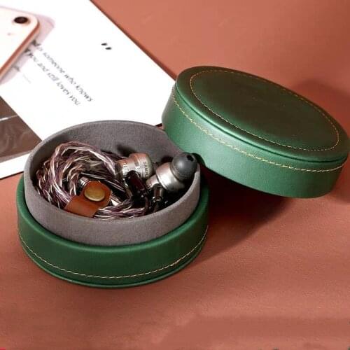 Jewelry Casket Cosmetic Storage Box Makeup Packing Organizer Multi-function Earrings Ring Container Case Portable Leather travel