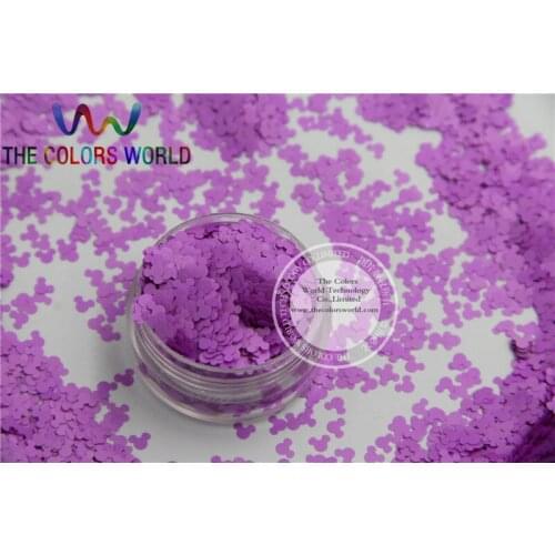 Solvent resistant - Neon Purple Color Mickey shape Spangles for Nail Polish and Other DIY decoration 1Pack =50g