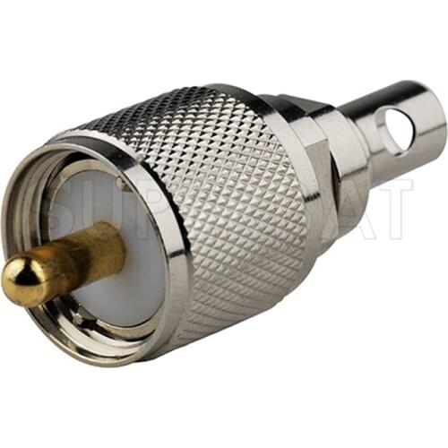 Superbat 10pcs UHF Solder Connector Male Plug PL259 for Cable RG58 RG400 RG142,LMR195