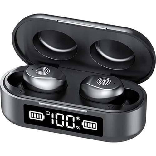 TWS Wireless Bluetooth 5.0 Earphones LED Digital Display Touch Control HIFI Handsfree Sports Earphones Noise Reduction Earpiece