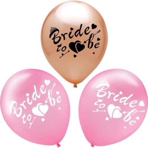 10Pc Bride to be Balloon Team Bride Bachelorette Hen Girls Night Party Bridal Wedding Engagement Bachelorette Party Decor