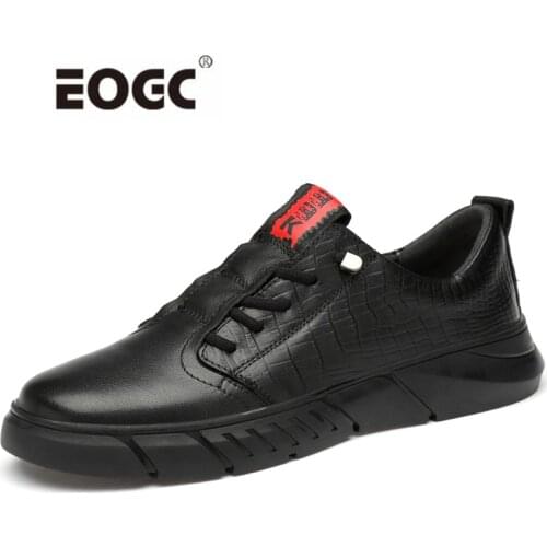 High Quality Men Shoes Genuine Leather Flats Shoes Breathable Autumn Casual Shoes Outdoor Non Slip Fashion Men Sneakers