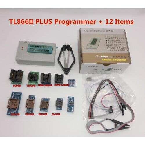 100% ORIGINAL TL866II PLUS programmer +12 Items