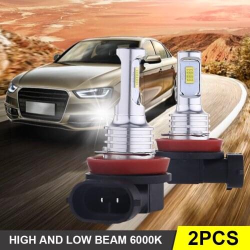 12V-24V DC H4 H7 Car LED Headlights H11 H1 H3 9005 9006 LED Headlight Bulb 70W 8000LM 6000K White LED Decoding Fog Lamp