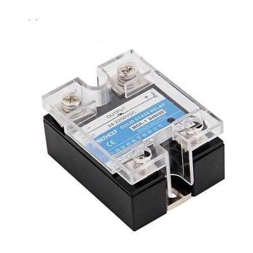 DC-DC 60A Solid State Relay Single-phase SSR 24-220V DC Control 3-32V