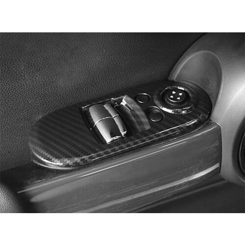 For Mini Cooper One 3-Door F56 2015-2018 Car Interior Door Armrest Window Lift Switch Cover Frame Decoration Car Styling