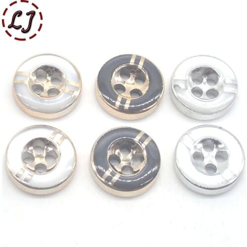 New 30pcs/lot 12mm gold silver black small round sewing Button for women cloth T-shirt sewing garment accessory scrapbooking DIY