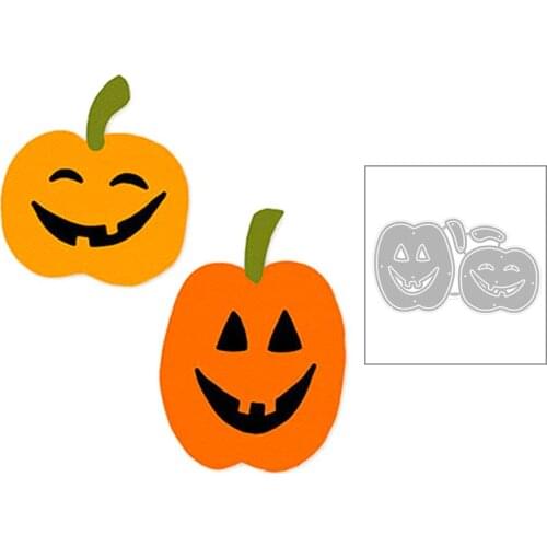 2020 New Halloween Plant Pumpkin Head Smile Grimace Metal Cutting Dies For DIY Scrapbooking Greeting Card Paper Making no stamps