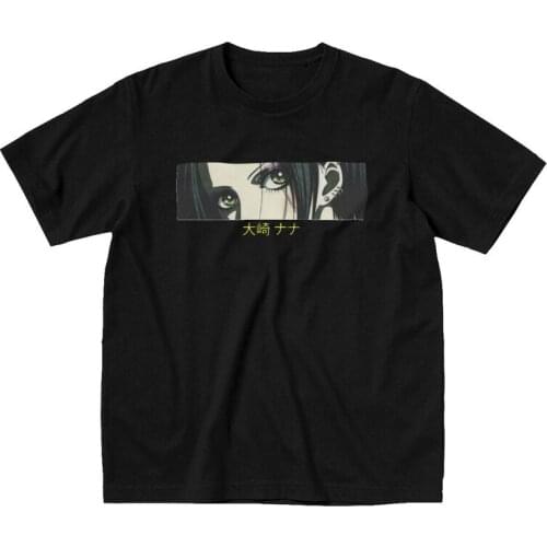 Male Nana Osaki Eye T Shirts Short Sleeve Cotton Tshirts Novelty T-shirt Printed Funny Anime Manga Tee Plus Size Clothes