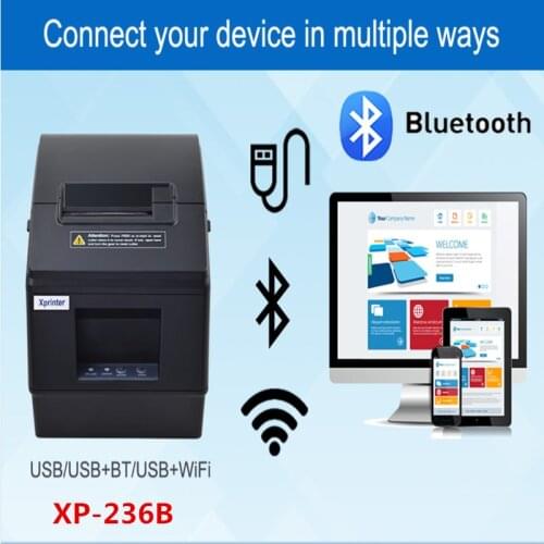 XP-236BL Thermal Barcode Label Printer Adhesive Two-Dimensional Code Tag Milk Tea Bill Print personal use label printing machine