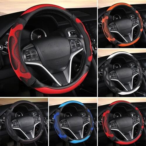 Durable Dish Sets Steering Wheel Auto Protection Cars 15 Inch Imitation Leather Universal Decoration Cover Steering Wheel Wrap