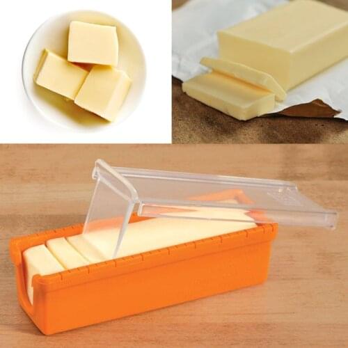 Butter Cheese Cutter Slicer Storage Container Box Silicone Bread Cakes Cookies Cookware Kitchen Baking Tool
