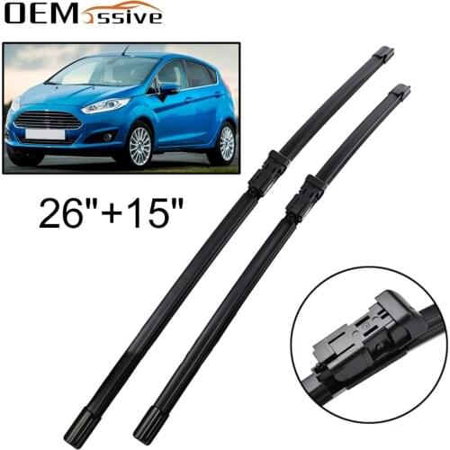 Front Window Wiper Windshield Windscreen Wiper Blades For Ford Fiesta MK6 2008 2009 2010 2011 2012 2013 2014 2015 2016 2017