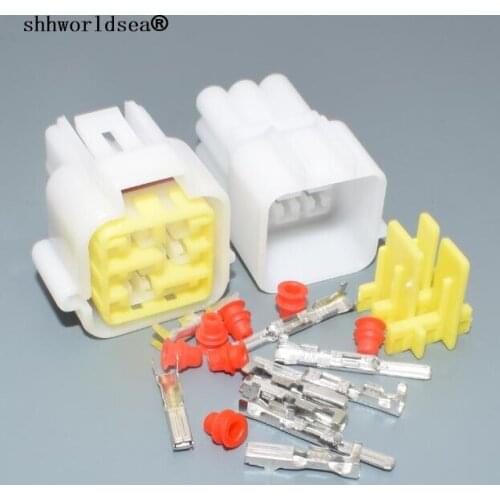 Shhworldsea 9pin 2.3mm auto wire harness plug household plastic electric connector FW-C-9M-B