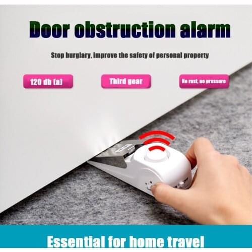 Door block anti-theft alarm, door plug door stopper, safe portable anti-collision hotel for women traveling in the hotel
