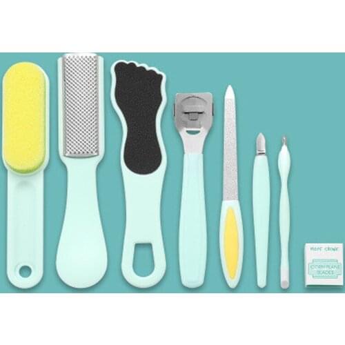 Foot Scrubber Cleaner 10pcs/set Feet Exfoliating Foot Care Tool Professional Pedicure Tools Kit Rasp Foot File Callu Remover