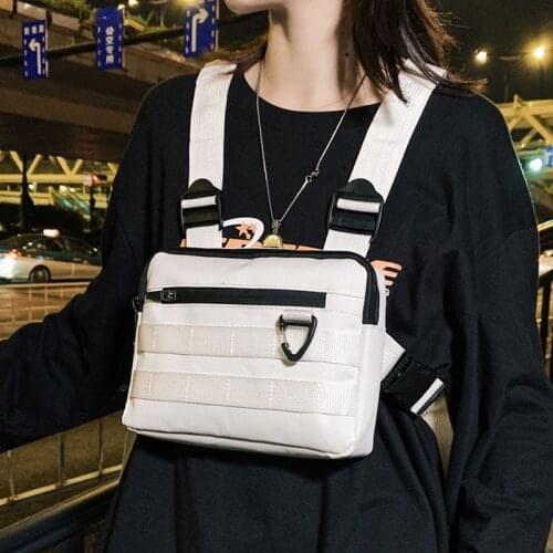 Reflective Strip Tactical Package Nocturnal Exercise Chest Rig Bag Men Travel Bags Unisex Belt Waist Bag Men Vest Backpack