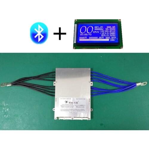 Smart BMS Countinous 180A peak 450A Lithium Battery Protection Board Balance Bluetooth Li-ion Lipo lifepo4 LTO 10S-24S 72V 20S