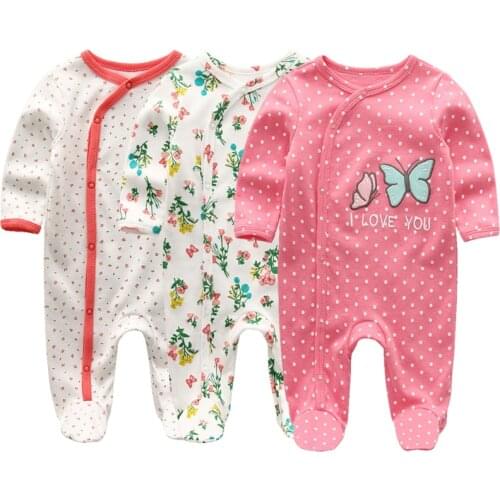 Baby Girl Rompers Spring Newborn Baby Clothes For Girls Boys Long Sleeve Cotton ropa bebe Jumpsuit Baby Clothing boy Kids Outfit