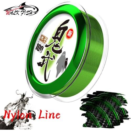 WALK FISH 100m Nylon Fishing Line Japanese Monofilament Fishing Line Wear-Resistant Fishing Wire Super Cutting Water Fish Line