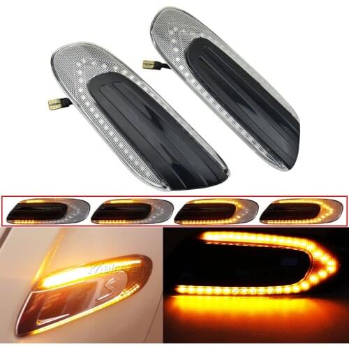1Pair Dynamic LED Side Marker Turn Signal Repeater Light lamp Sequential Blinker fit For BMW MINI COOPER F55 F56 F57 2011-2020