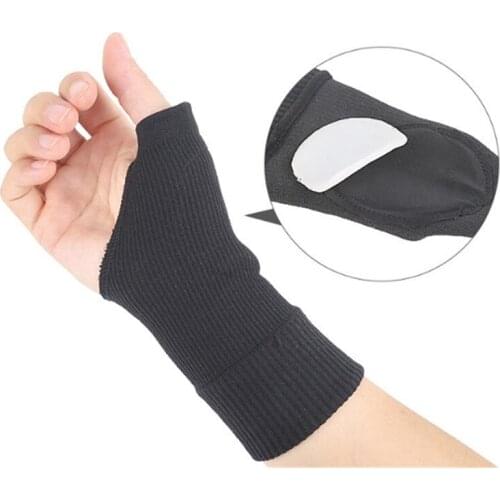 1Pair Useful Splint Sprains Arthritis Band Belt Carpal Tunnel Hand Wrist Foot Care Tools Solid Black