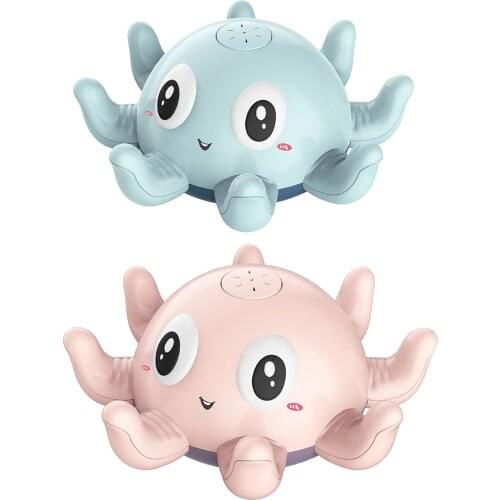 1PC Novelty Baby Water Spray Toys Cute Automatic Small Electric Cartoon Octopus Baby Bath Toys Fountain Bathroom Bathtub Toys