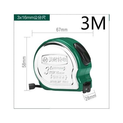 1 pcs Stainless steel tape 3 meters double metal steel ruler measurement tools Professional measuring scale Zero error